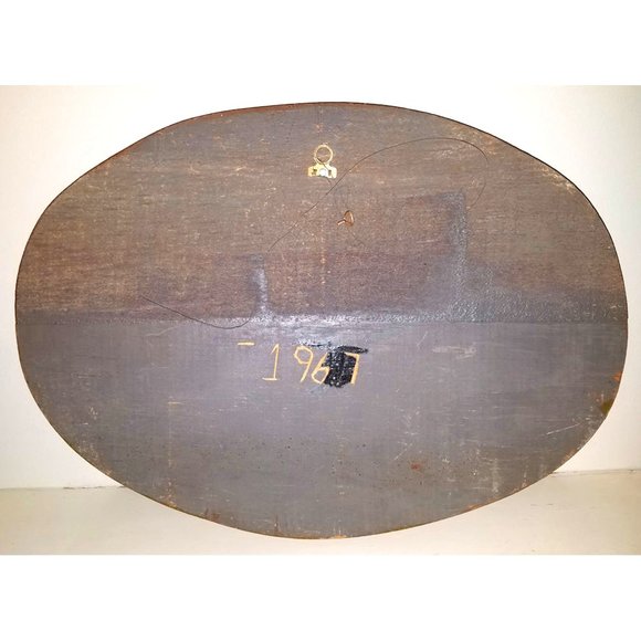 Vintage Hand Painted Patriotic Wood Sign Eagle Flag Rustic Folk Art Wall Hanging - Picture 6 of 6